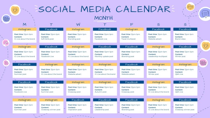 Creating an effective social media calendar